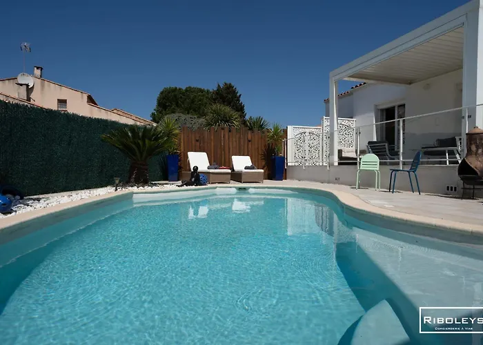 Riboleys - Villa T4Bis Climatisee Avec Piscine * Vias